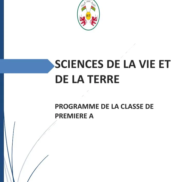 Programme SVT première A togo