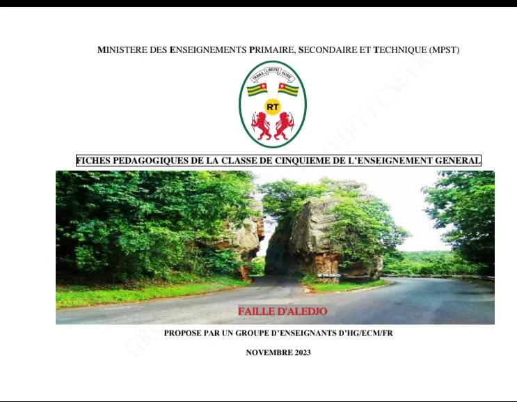 FICHES PÉDAGOGIQUES ECM CLASSE DE CINQUIÈME