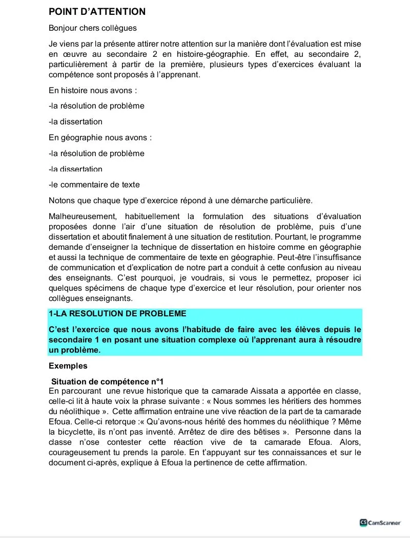 POINT D'ATTENTION : tout sur l'évaluation APC HG LYCÉE