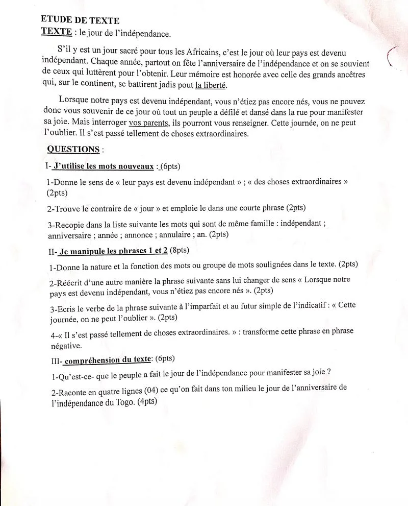 CEPD BLANC 2026 IEPP KPENDJAL
