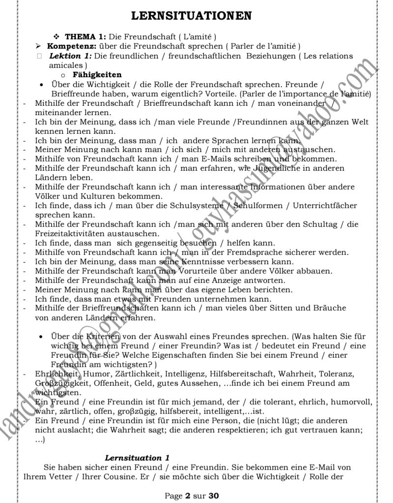 RÉVISION ALLEMAND TERMINALE A4
