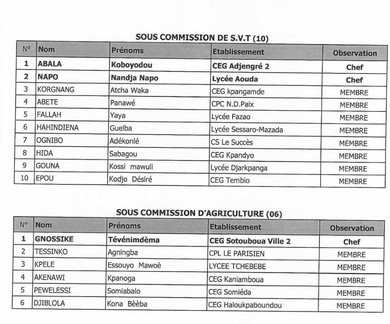DRE CENTRALE COMMISSION CORRECTION BEPC 2026